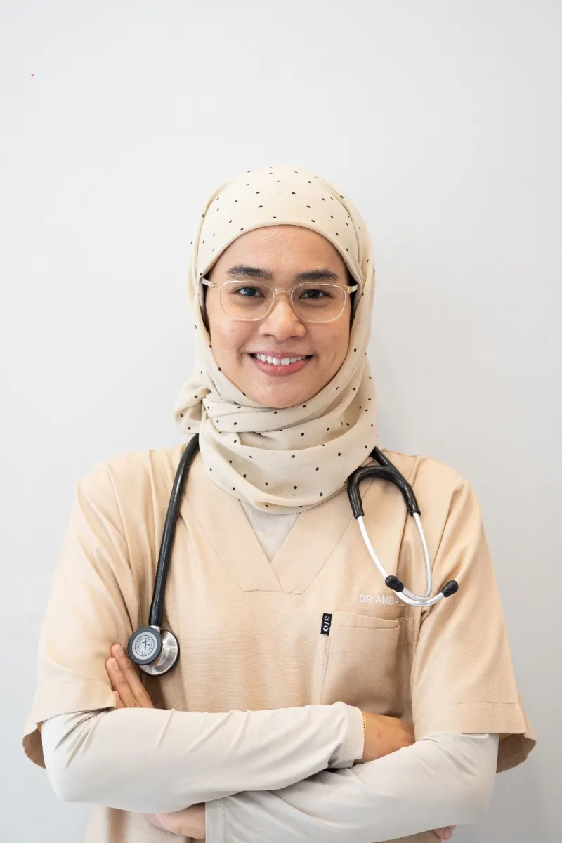 Portrait of Dr. Amierah Binti Zulkifly, General Practitioner at Klinik Astracare